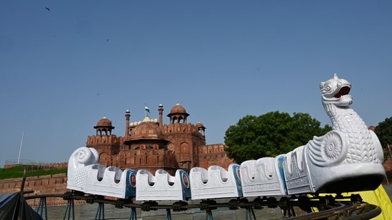 Gram it: Clear blue skies over the Red Fort, following monsoon showers, show how air quality has improved across the Delhi-NCR region. Amid one such rare clear views of the city's skyline, it feels as if the Red Fort in Old Delhi is being taken for a ride!