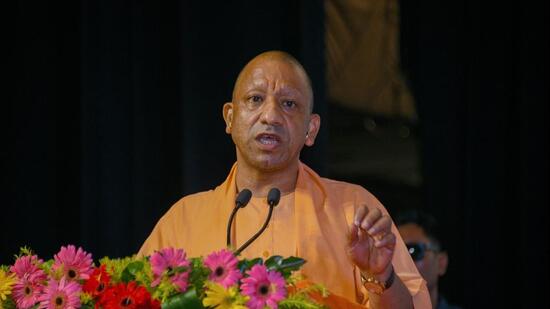CM Yogi Adityanath in Varanasi on Wednesday. (SOURCED )