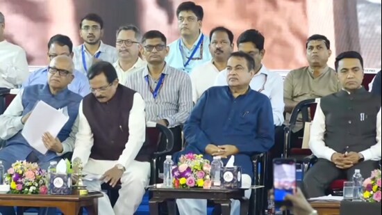On X, Gadkari said under the project inaugurated today, a flyover bridge connecting Mapusa to Atal Setu on the Mumbai-Goa highway has been constructed (X/nitin_gadkari)