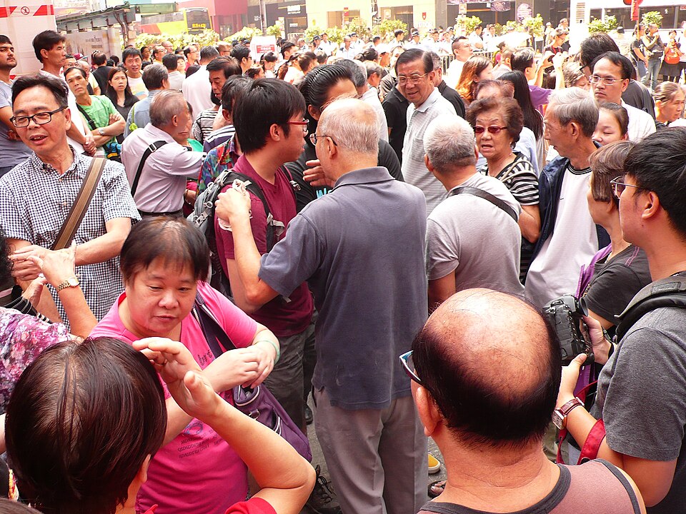 Pro-democracy protesters gather on Nathan Road during Hong Kong’s 'Umbrella Movement' on October 17, 2014. (Wikimedia Commons) Pro-democracy protesters gather on Nathan Road during Hong Kong’s 'Umbrella Movement' on October 17, 2014. (Wikimedia Commons)