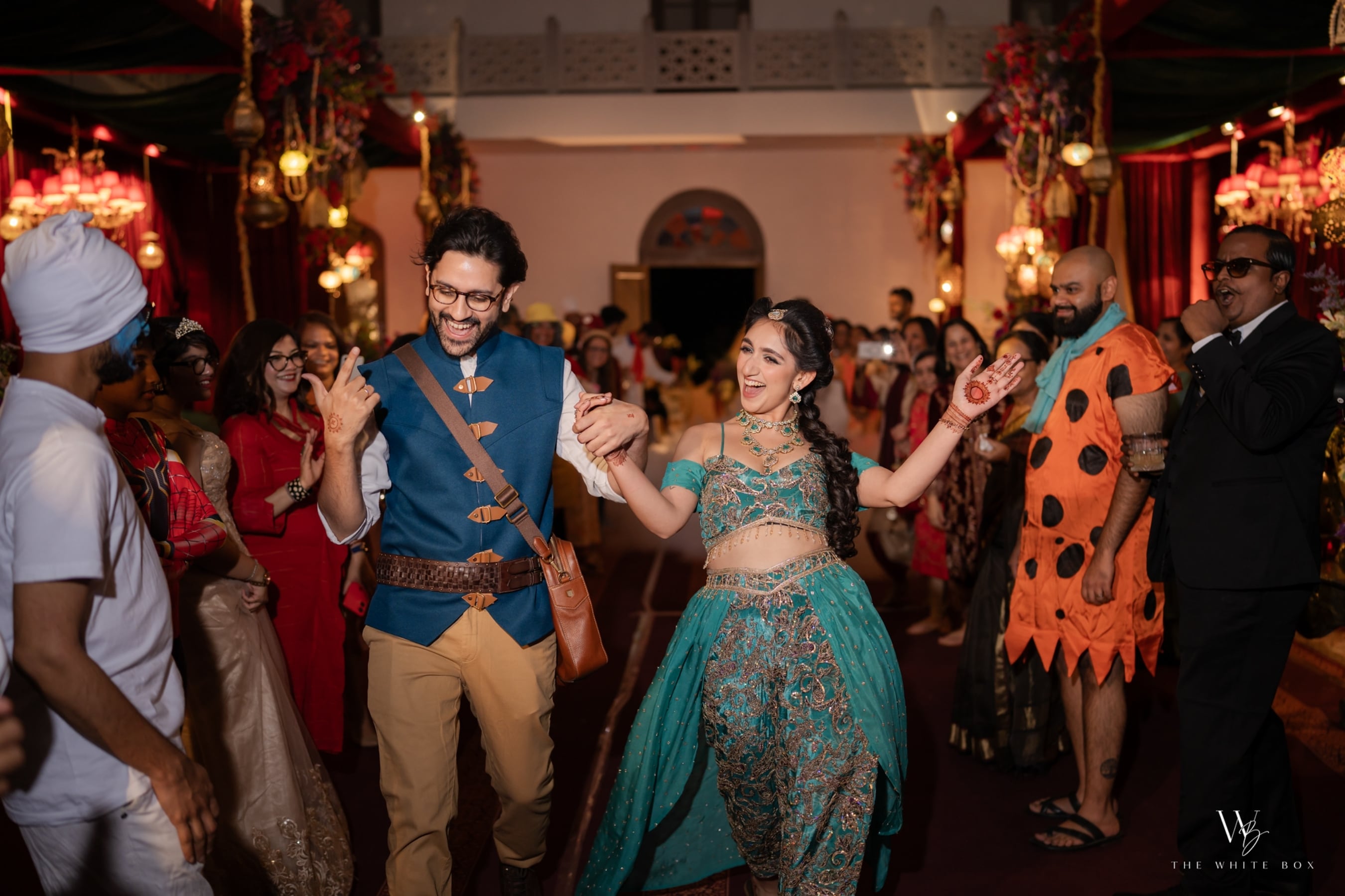 Sanjeeta channelled Princess Jasmine, while Raag dressed as Flynn Rider. (The White Box)