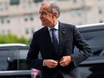 Prime Minister Mark Carney arrives at the Office of the Prime Minister and Privy Council in Ottawa, Canada. (AP)