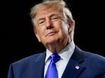 US President Donald Trump arrives on stage at the Republican National Midterm Convention in Dallas, Texas, US