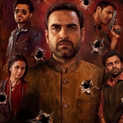 Mirzapur The Movie box office collection day 7: Divyenndu, Rasika Dugal, Pankaj Tripathi, Ali Fazal and Jitendra Kumar in a still.