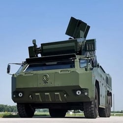 The PAF channel flaunted Russia copy and Chinese reverse-engineered HQ-17 AE short-range surface to air missile system, Turkish counter-unmanned aerial vehicle system and self-propelled anti-aircraft gun. 