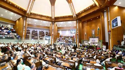 Gujarat Assembly passed a livestock feed regulation bill with fines up to ₹10 lakh and up to 10 years in jail if adulterated feed kills an animal. (ANi) Gujarat Assembly passed a livestock feed regulation bill with fines up to ₹10 lakh and up to 10 years in jail if adulterated feed kills an animal. (ANi)