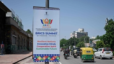 Global honchos from CNPC, Huawei, Alibaba, and Emirates will attend PM Modi's BRICS Business Forum address. (Photo by Sajjad HUSSAIN / AFP) (AFP) Global honchos from CNPC, Huawei, Alibaba, and Emirates will attend PM Modi's BRICS Business Forum address. (Photo by Sajjad HUSSAIN / AFP) (AFP)