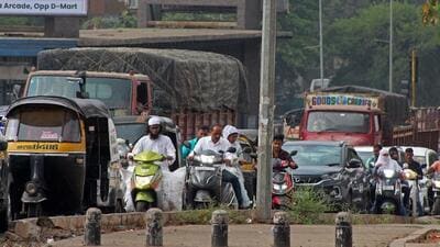 Pune traffic police have imposed round-the-clock ban on movement of heavy and oversized vehicles on several roads in the central parts of the city during Ganeshotsav. ((PIC FOR REPRESENTATION))