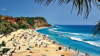 Varkala is known for its clear waters and peaceful beaches (Photo: Adobe stock) Varkala is known for its clear waters and peaceful beaches (Photo: Adobe stock)