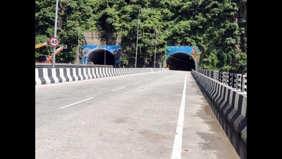 Traffic tunnels Dayod and Hanogi will be opened from September 11 on Kiratpaur-Manali highway. (Birbal Sharma/HT) Traffic tunnels Dayod and Hanogi will be opened from September 11 on Kiratpaur-Manali highway. (Birbal Sharma/HT)