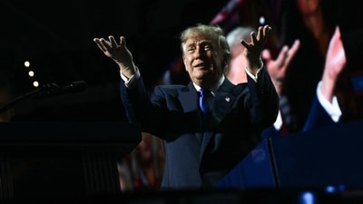 US President Donald Trump promised $5000 checks to American adults if Republicans won the midterms. (AFP) US President Donald Trump promised $5000 checks to American adults if Republicans won the midterms. (AFP)