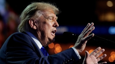 U.S. President Donald Trump speaks at the Republican National Midterm Convention in Dallas, Texas, U.S., September 9, 2026. REUTERS/Evan Vucci (REUTERS)