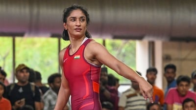 Vinesh Phogat (Sanchit Khanna/ Hindustan Times) Vinesh Phogat (Sanchit Khanna/ Hindustan Times)