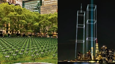 NY marks 25 years since 9/11 with lights, flowers and prayers NY marks 25 years since 9/11 with lights, flowers and prayers