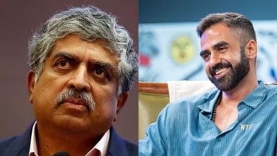 Infosys co-founder Nandan Nilekani and Zerodha co-founder Nikhil Kamath.