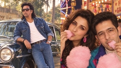 Ravi Kishan, Parineeti Chopra and Raghav Chadha Ravi Kishan, Parineeti Chopra and Raghav Chadha