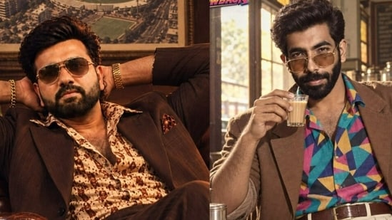 Rohit Sharma and Jasprit Bumrah reimagined in their 1980s avatars