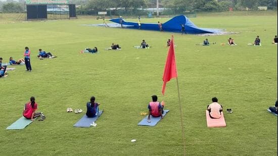 Uttar Pradesh women during a conditioning camp in Lucknow (Sourced)