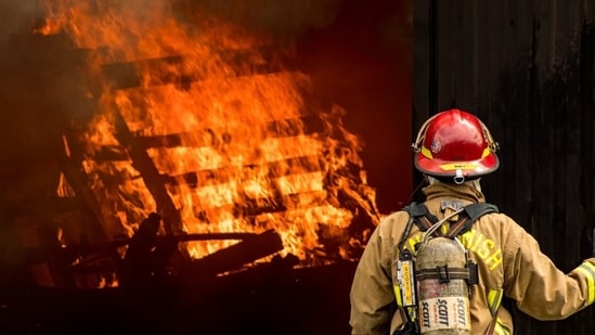 A structure fire was reported in Upland California. Image for representational purposes.