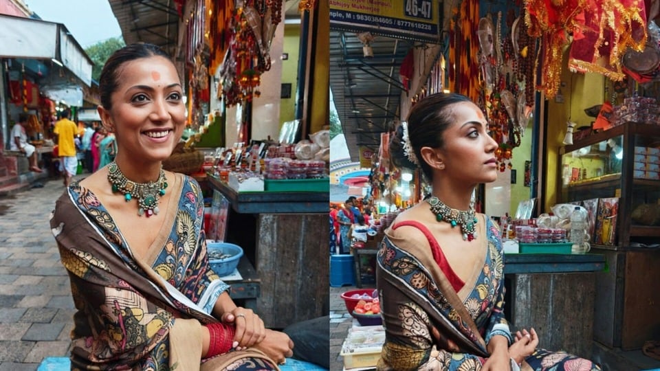 ‘ঘুণ গাঁও’ মুক্তির আগে কালীঘাটে অনিন্দিতা