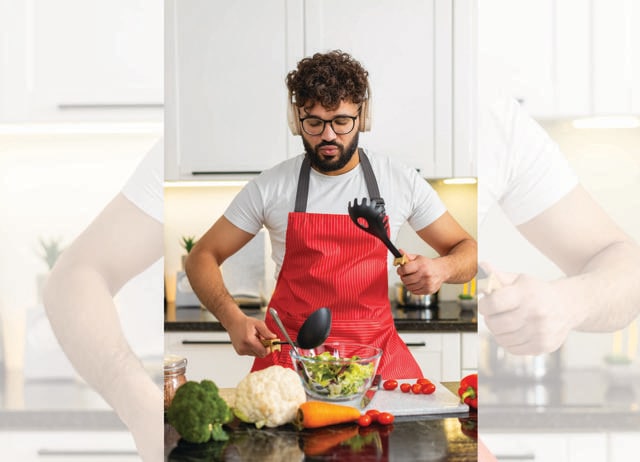 Do push-ups and deep squats while you’re cooking. (ADOBE STOCK) Do push-ups and deep squats while you’re cooking. (ADOBE STOCK)