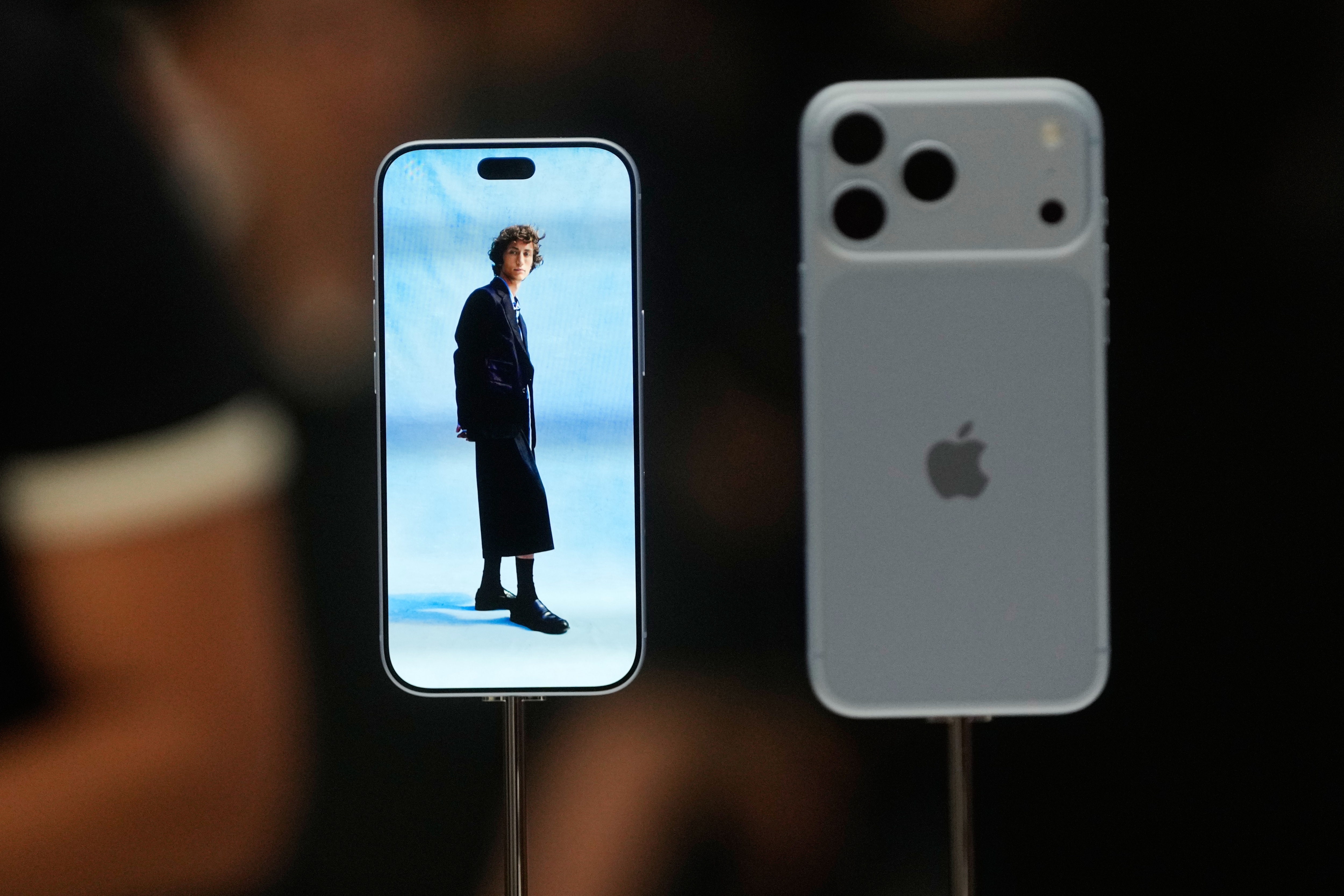 An Apple iPhone 18 Pro smartphone during a product unveiling event at Apple Park in Cupertino, California, US An Apple iPhone 18 Pro smartphone during a product unveiling event at Apple Park in Cupertino, California, US