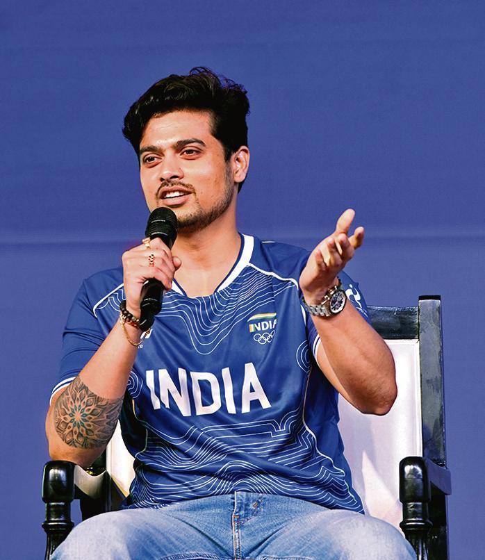 Paris 2024 Olympic bronze medalist Swapnil Kusale. Paris 2024 Olympic bronze medalist Swapnil Kusale.