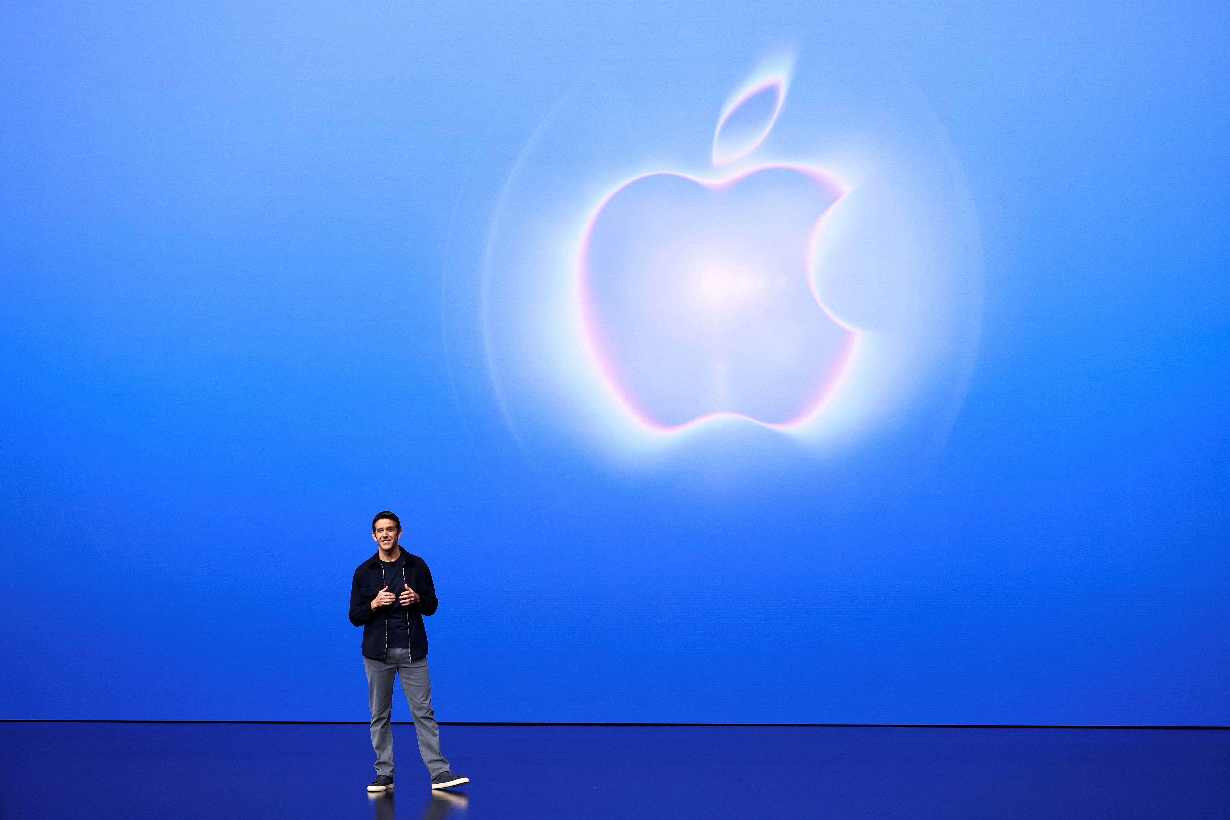 New Apple CEO John Ternus speaks as Apple holds an event at the Steve Jobs Theater on its campus in Cupertino, California, US, September 9, 2026. (REUTERS)
