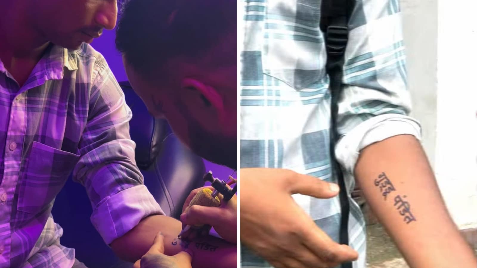 Fans get Guddu Pandit tattoos. Fans get Guddu Pandit tattoos.
