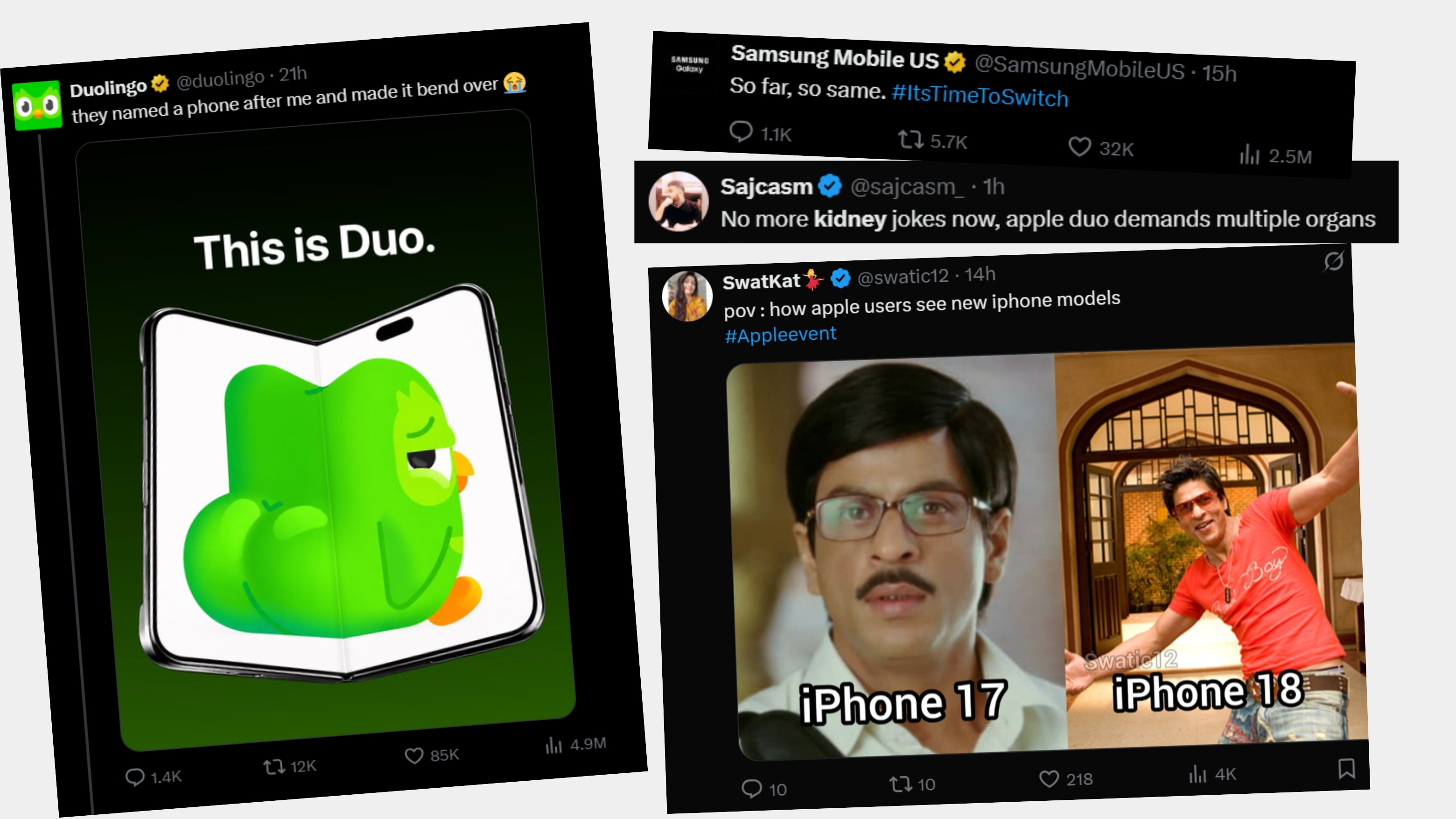 iPhone Duo triggered a meme frenzy iPhone Duo triggered a meme frenzy