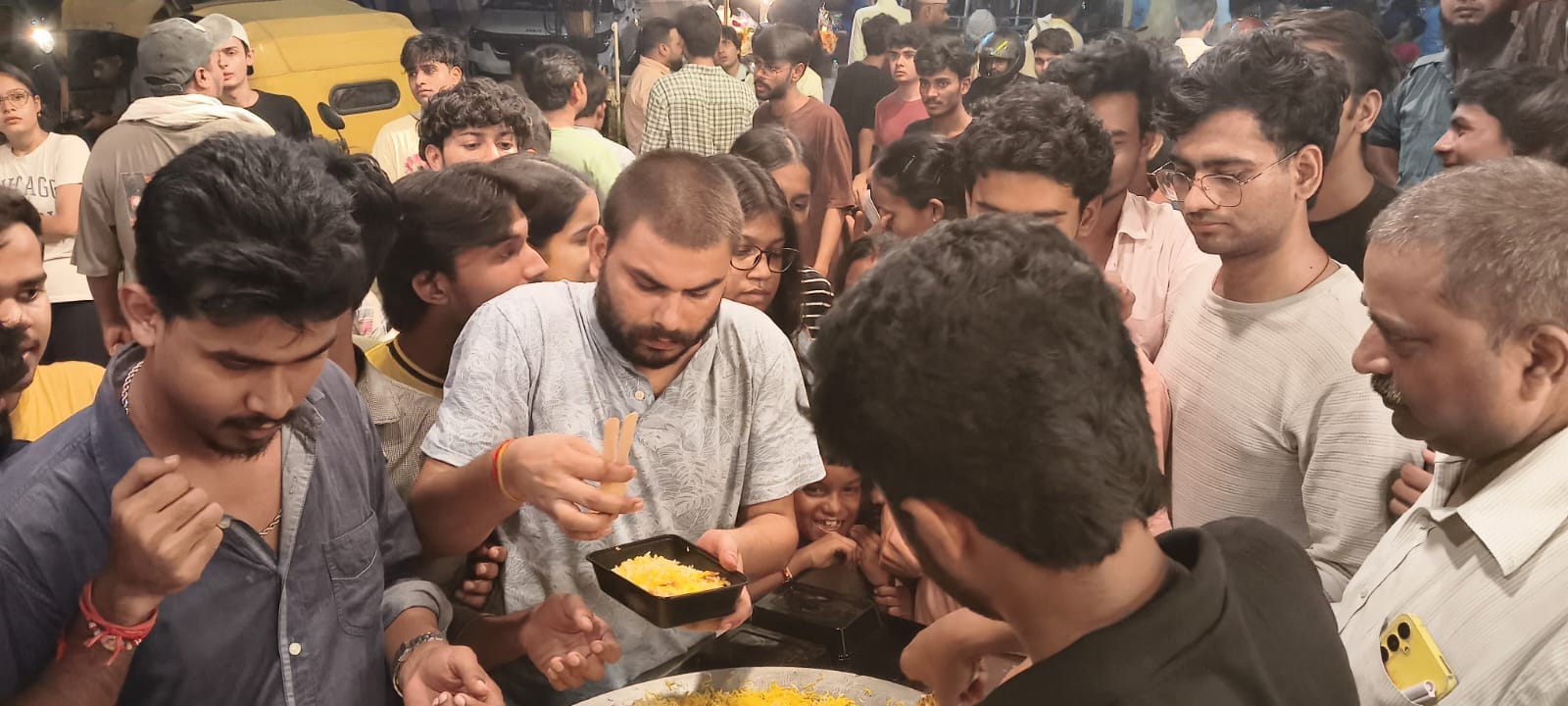 Zahra restaurant is distributing free lunch to students who have been displaced after the Satya Niketan tragedy. Zahra restaurant is distributing free lunch to students who have been displaced after the Satya Niketan tragedy.