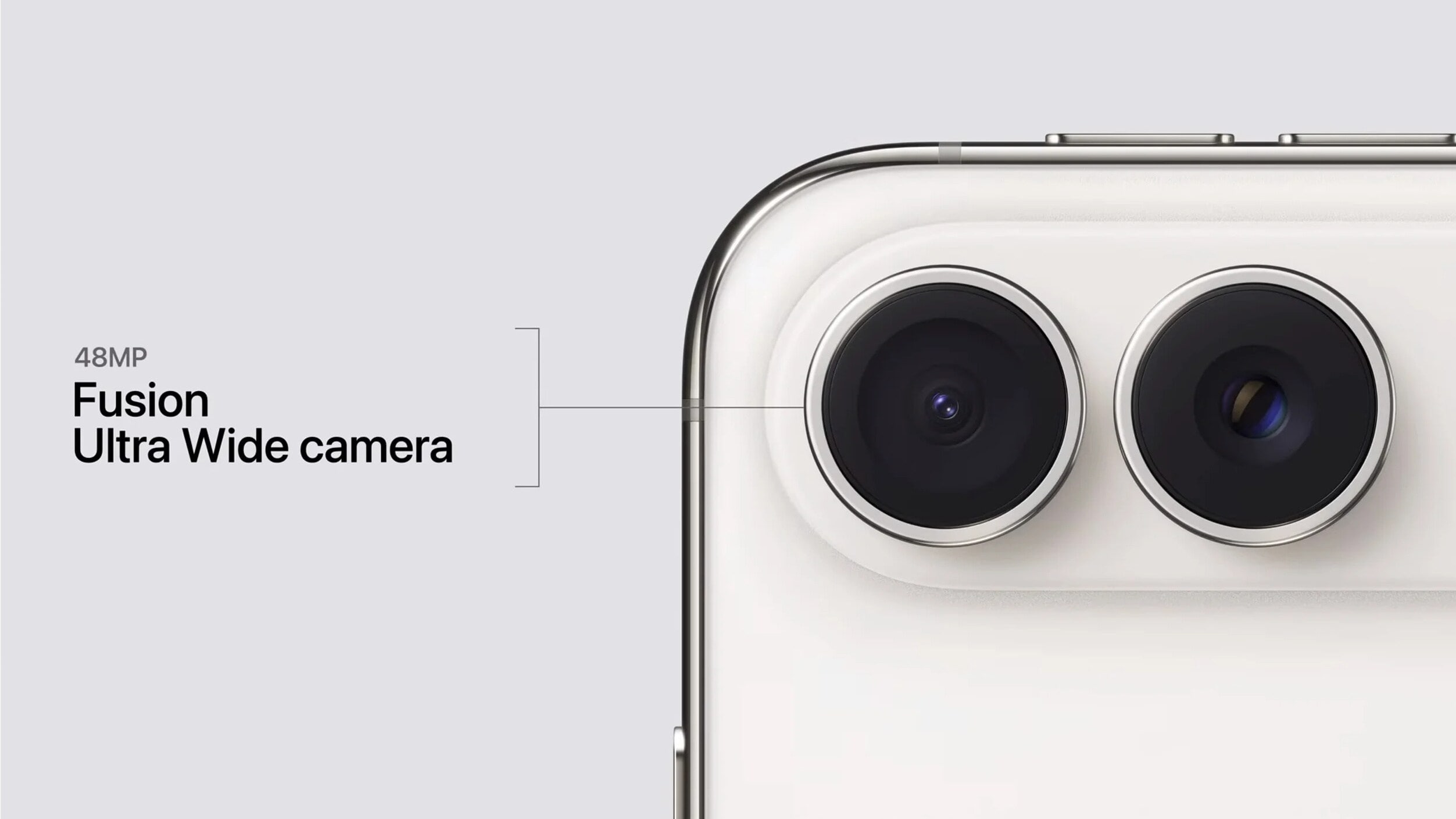 The iPhone Duo features capable 48MP primary and ultra-wide cameras, with clever foldable-focused photography features. (Apple) The iPhone Duo features capable 48MP primary and ultra-wide cameras, with clever foldable-focused photography features. (Apple)