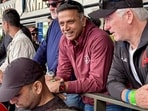 Rahul Dravid recently witnessed a hockey World Cup game from the stands in the Netherlands. 