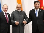 Russian President Vladimir Putin, Prime Minister Narendra Modi and Chinese President Xi Jinping.