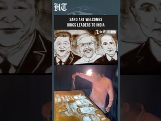 WATCH: Sand Artist Manas Kumar Sahoo Creates Art to Welcome BRICS Leaders