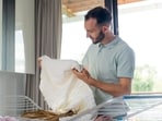 When you dry your clothes, there is a musty smell behind. 