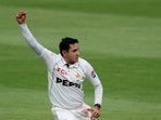 Cricket - Third Test - England v Pakistan - Edgbaston Cricket Ground, Birmingham, Britain - September 12, 2026 Pakistan's Mohammad Abbas celebrates after taking the wicket of England's Ben Duckett Action Images via Reuters/Andrew Boyers