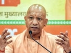 Chief minister Yogi Adityanath at a press conference in Lucknow on Saturday. (ANI PHOTO)