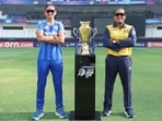 India captain Harmanpreet Kaur (L) and Sri Lanka skipper Chamari Athapaththu pose with the series trophy in Dubai on Saturday. (BCCI) India captain Harmanpreet Kaur (L) and Sri Lanka skipper Chamari Athapaththu pose with the series trophy in Dubai on Saturday. (BCCI)