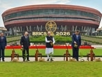 The New Delhi Declaration was adopted on the first day of the Brics Summit on Saturday. (AP)