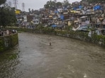 The work involved in package 3 includes installing gate-pump systems at 18 locations along the river, which will help prevent tidal water from entering the river and the surrounding drainage network, and enable water to be pumped out during periods of heavy rainfall. (Satish Bate/Hindustan Times)
