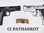 Two sophisticated .30-bore pistols and 10 live cartridges were recovered from their possession. (HT)