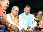 Uttar Pradesh deputy CM Keshav Prasad Maurya inaugurating the principals’ conference in Lucknow on September 12. (Sourced)