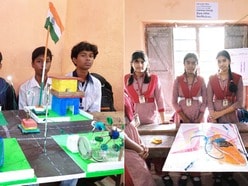 বগুলা ভবানীপুর উচ্চ বিদ্যালয়ের বিজ্ঞান প্রদর্শনী।