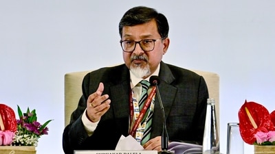 " I would like to say that there is no proposal in the BRICS for BRICS currency as of now," Sudhakar Dalela, Secretary (ER) with the MEA, said. (ANI) " I would like to say that there is no proposal in the BRICS for BRICS currency as of now," Sudhakar Dalela, Secretary (ER) with the MEA, said. (ANI)