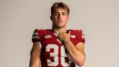 Bodie Kahoun suffered a frightening injury during Red Bandanna matchup against Rutgers. (Instagram @b.kahoun9)