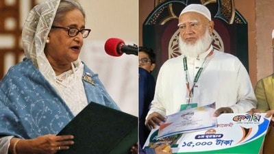 বাংলাদেশের প্রাক্তন প্রধানমন্ত্রী শেখ হাসিনাকেও ফেরানোর ক্ষেত্রে জামায়াতে ইসলাম সহায়তা করছে বলে বিস্ফোরক অভিযোগ তোলা হল। (ফাইল ছবি, সৌজন্যে রয়টার্স এবং ফেসবুক Bangladesh Jamaat-e-Islami﻿)