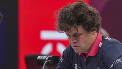 Norwegian World No.1 Magnus Carlsen, playing for his Alpine Pipers team at the Global Chess League 2026 in Bengaluru. (PTI) Norwegian World No.1 Magnus Carlsen, playing for his Alpine Pipers team at the Global Chess League 2026 in Bengaluru. (PTI)