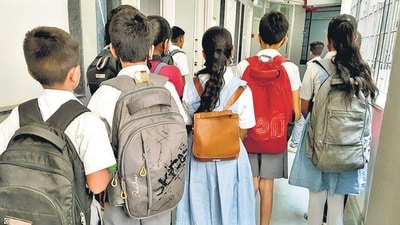 Parents said children sit through lessons in heat and rain and face the possibility of encountering poisonous creatures. (HT Archive) Parents said children sit through lessons in heat and rain and face the possibility of encountering poisonous creatures. (HT Archive)