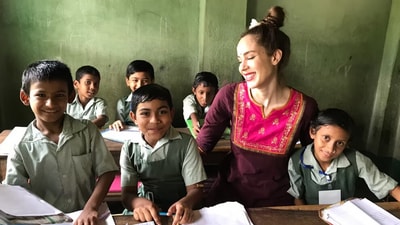 Sandra Lavie Gojkovic, a Swiss national, set up the India School Project in a remote island in West Bengal's Sunderbans regions back in April 2013. (theindiaschoolproject.org) Sandra Lavie Gojkovic, a Swiss national, set up the India School Project in a remote island in West Bengal's Sunderbans regions back in April 2013. (theindiaschoolproject.org)